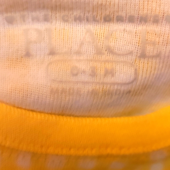 The Children's Place onsies. Yellow and blue. 0-3 months. - Picture 4 of 4